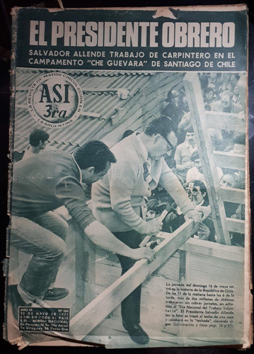 Revista Asi 264 1971 Allende Clan Todres Zulma Faiad Raphael 0