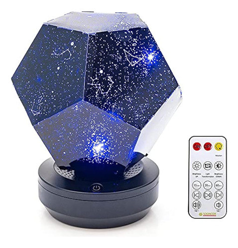 Sooncor Galaxy Star Proyector De Luz Nocturna Led Reproducto 0