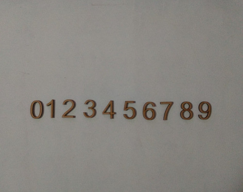 10 Numeros En 7 Cm 0