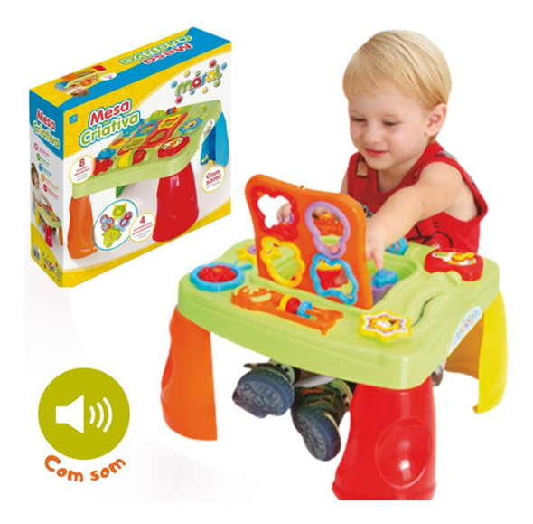 Mesa Infantil Bebê C/ Som Atividade Divertida Maral 1