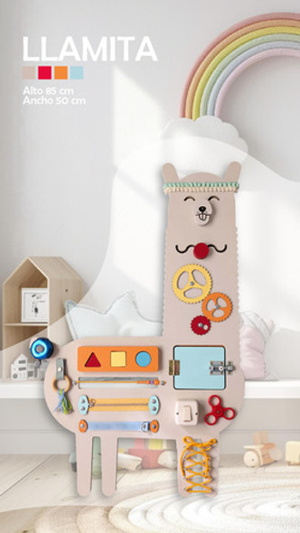 Juego Tabla Montessori Didactico Motricidad Educativo Llama 1