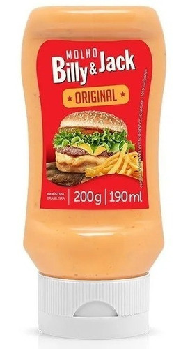 Molho Original Billy & Jack Em Squeeze 200 g 1