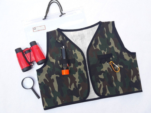 Chaleco Explorador Niños Con Accesorios 0
