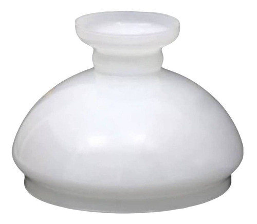 Cúpula De Vidro 23,5 Cm Leitosa Luminária Abajur Luxo 0