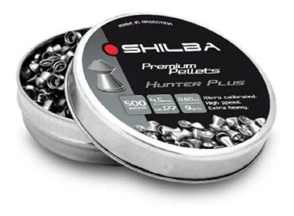 Balines Shilba Premium Pellets Hunter Plus 4,5mm X 500 0