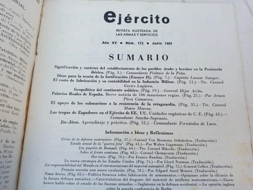 Ejercito Revista Ilustrada De Armas Y Servicios N.173 - 1954 1