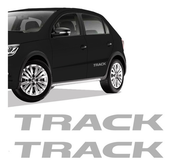 Adesivo Gol Track 2017/2018 Emblema Da Porta Lateral Prata 0