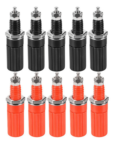Conector Jack Banana Hembra 4mm Audio Parlante X 10u Hobb 0