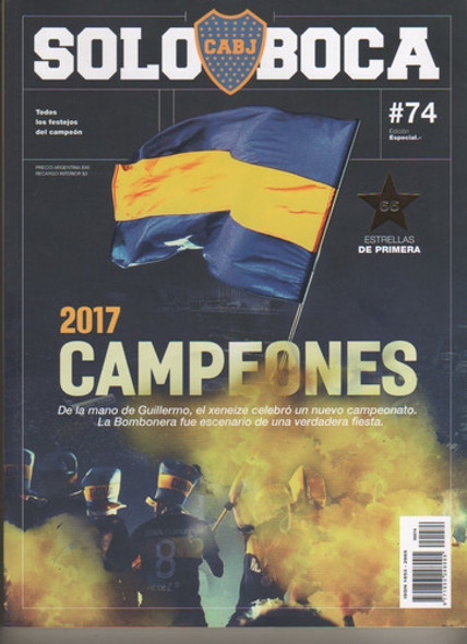 Revista Partidaria Solo Boca * Edic Especial Campeon 2017 0