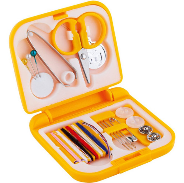 Kit Costura Viagem Linha Agulha - Estojo - C/ 20 Peças 0