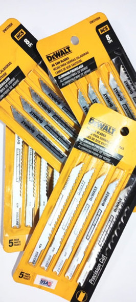 Hojas Sierra Caladora X 5 Unidades Dewalt Dw3705h 8tpi 1 Hojas Sierra Caladora X 5 Unidades Dewalt Dw3705h 8tpi 1