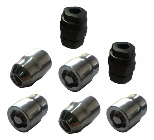 Seguro Rueda Antirobo 5 Tuercas+seg 3 P/ Onix 13/19 0