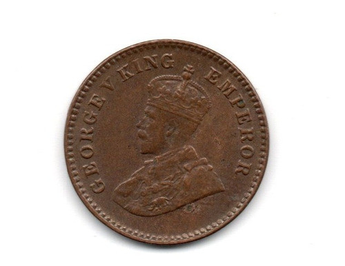 India Britania Moneda 1/12 Anna Año 1924 Km#509 1