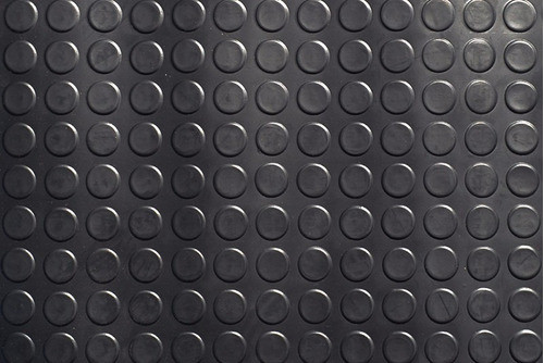 Kit 30 Piso Emborrachado Pastilhado 50x50cm Piso Bolha Preto 0