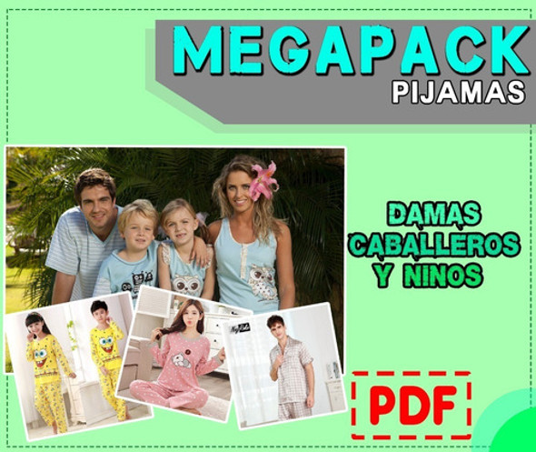 Pack De Patrones Moldes De Costura Pdf - Pijamas 0