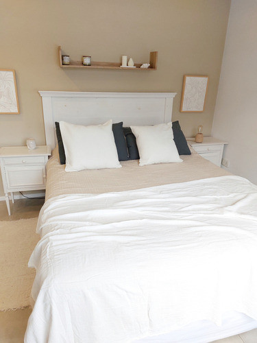Pie De Cama Gasa 220x160cm Crudo Natural 0
