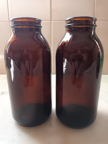 Frascos De Vidrio Muy Antiguos Lote X4 1