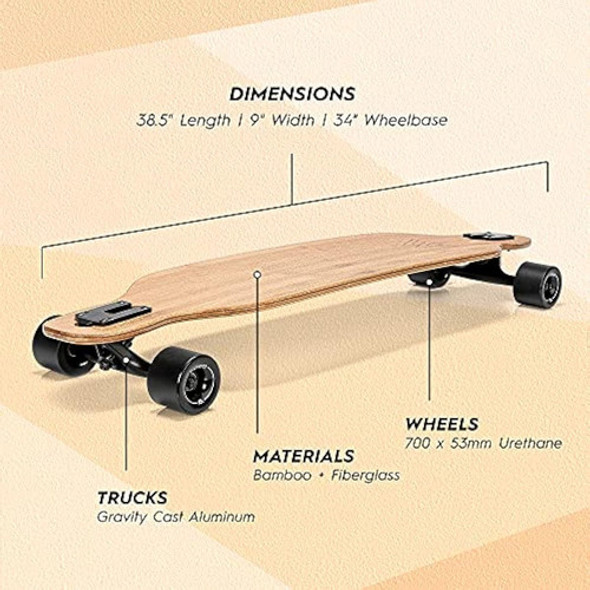 Magneto Longboards De Fibra De Carbono De Bambú 1