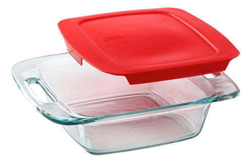 Pyrex Easy Grab Plato Para Hornear Cuadrado De 8 Pulgadas 0