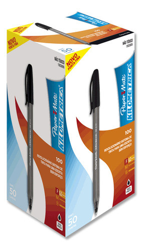 Caneta Esferográfica Preto 0,7mm Paper Mate - 1903806 0