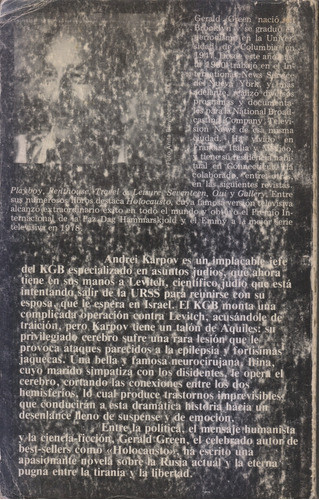 El Cerebro De Karpov. Gerald Green. Usado. Centro/congreso 1