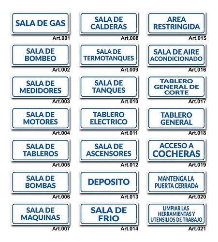 Carteles Vinilo Adhesivo - Señalización - Paq. 10u 26x10 Cm 1