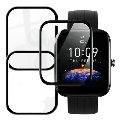 Kit 3x Pelicula 3d Nanogel Para Amazfit Bip 3 Pro Lançamento 0