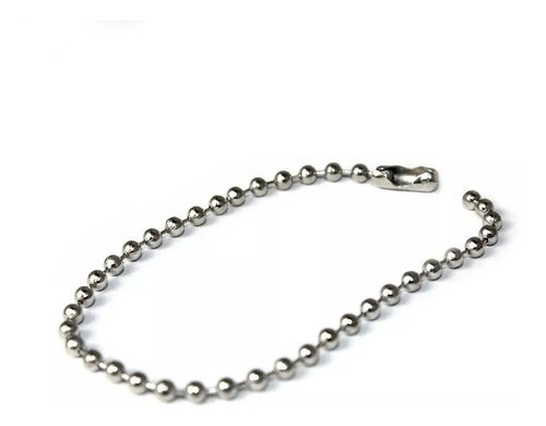 Corrente De Bolinha 12cm Com Canoa  C/ 10 0