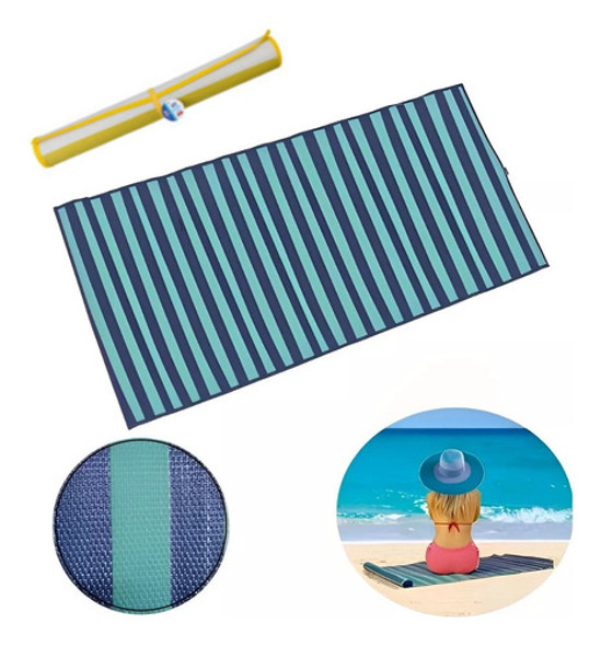 Esteira De Praia Descanso Listras 170x60cm Piscina Areia Mar 1 Esteira De Praia Descanso Listras 170x60cm Piscina Areia Mar 1