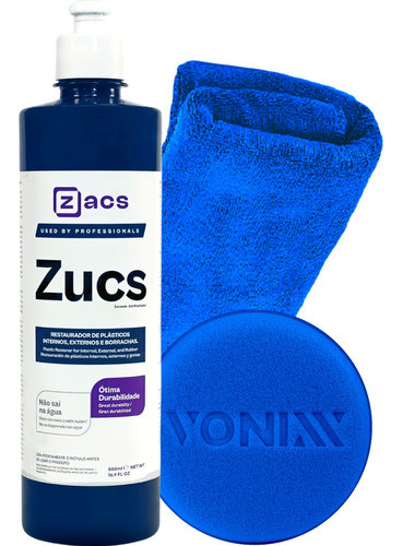 Produto Zacs Revitalizador Plástico Zucs Aplicador Pano 0