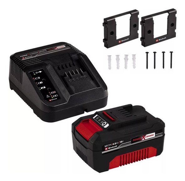 Starter Kit Einhell Cargador Rapido + Batería 18v 4 Ah Amp 0