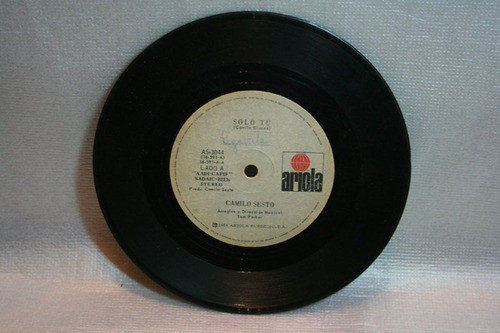 Camilo Sesto, Solo Tu + Adios Mi Amor, Simple Vinilo 1
