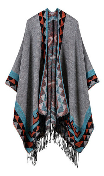 Capa Feminina, Xale, Boho, Tricotada, Caxemira, Capa Grande, 0 Capa Feminina, Xale, Boho, Tricotada, Caxemira, Capa Grande, 0