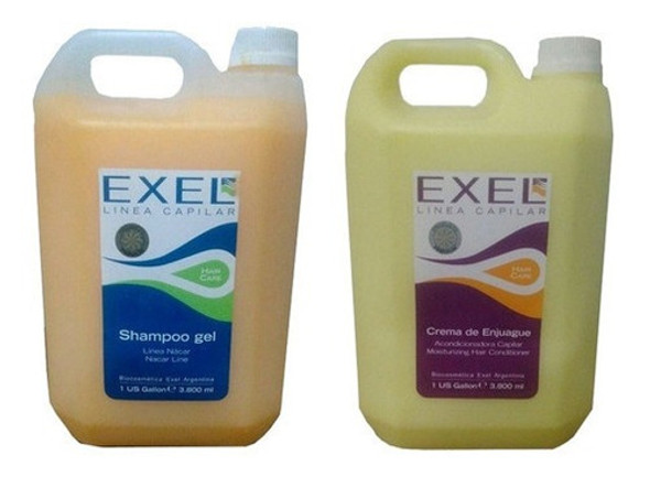 Shampoo + Enjuague Trigo Gel Profesional Peluquería Exel 0 Shampoo + Enjuague Trigo Gel Profesional Peluquería Exel 0