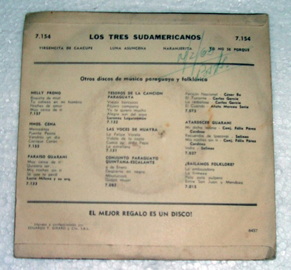 Los Tres Sudamericanos Virgencita De Caacupe Simple Kktus 1