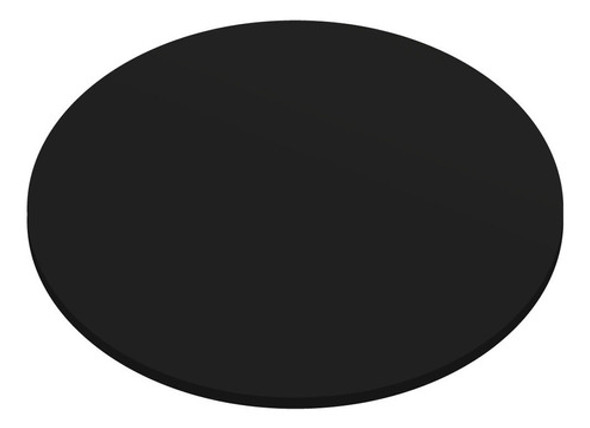 Prato Tábua Tampo Giratório Removível De Mesa 80 Cm - Preto 0