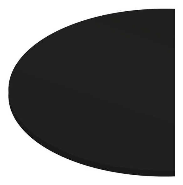Prato Tábua Tampo Giratório Removível De Mesa 80 Cm - Preto 1