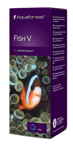 Vitaminas Fish V Peces Aquaforest 50 Ml Marinos Agua Dulce 0