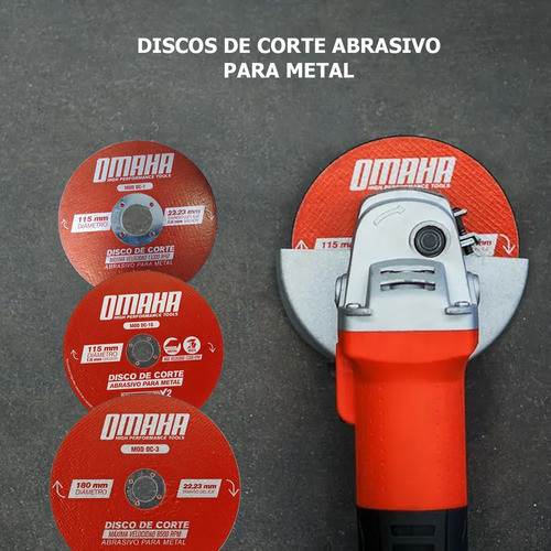 Disco De Corte Omaha 230x1.6x22.23 Mm Abrasivo Para Metales 1