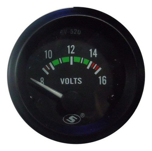 Instrumento Medidor Voltimetro 12 Volts Elect 0