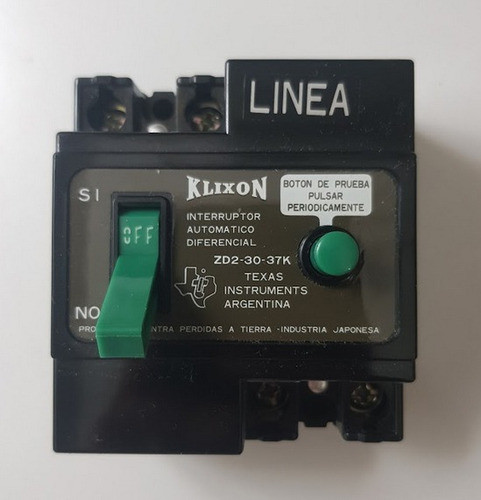 Antiguo Interruptor Automatico Diferencial Texas Instrument 0