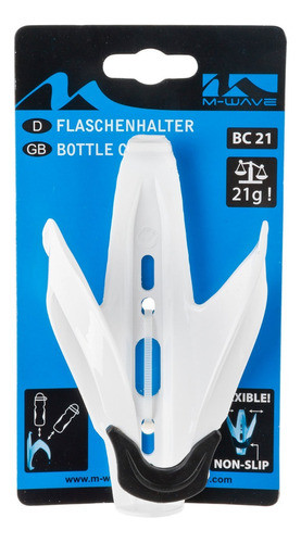 Porta Caramañola M-wave, Policarbonato Blanco, 21grs - 915 1