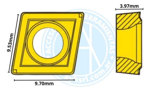 Inserto Seco Ccmt09t304-m3,tk2001 Ayh Srl 1