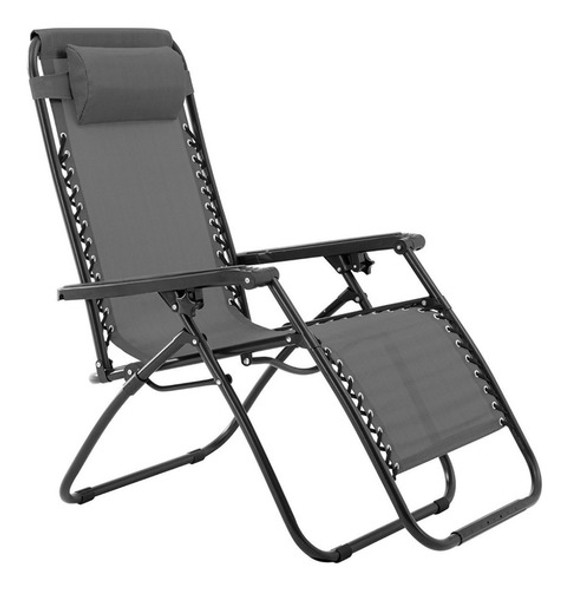 Silla Reclinable Gravedad Cero Zero Gravity -gris Oscuro 0