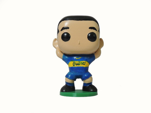 Muñeco 3d Funk Roman Riquelme Pop Deco + Cuadro 19x25 Boca 0