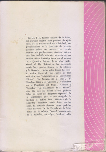 La Renovacion De Si Mismo. I K Taimni. Subrayado. Centro 1