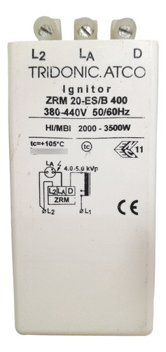 Ignitor Tridonic Zrm 20-es/b 400 Zrm20esb400 0