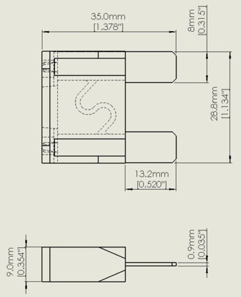 2pc Coche Máximo Maxi Hoja Fusible Auto Lancha Camioneta Nue 1