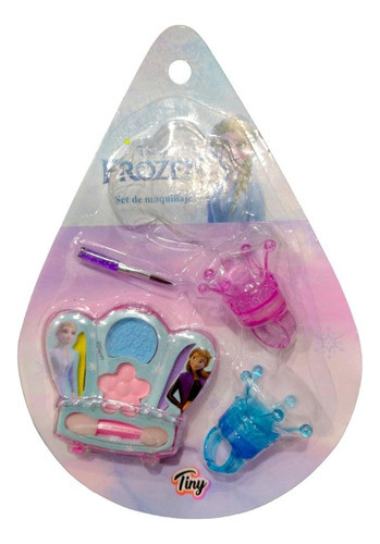 Maquillaje Infantil Blister Gota Frozen Sombras + 2 Anillos 0