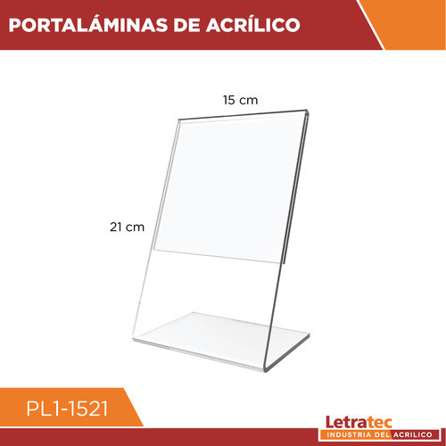 Porta Hoja / Lámina De Acrilico A5  Pl1-1521 1